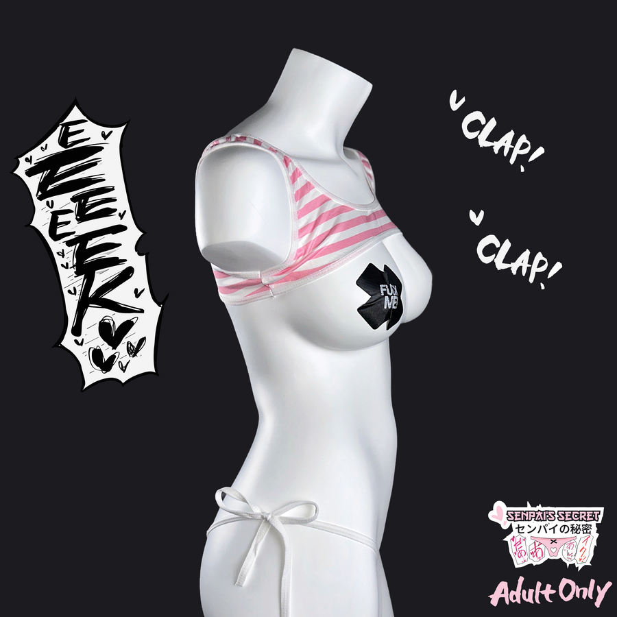 Senpai's Provocation Mesh Bikini Set