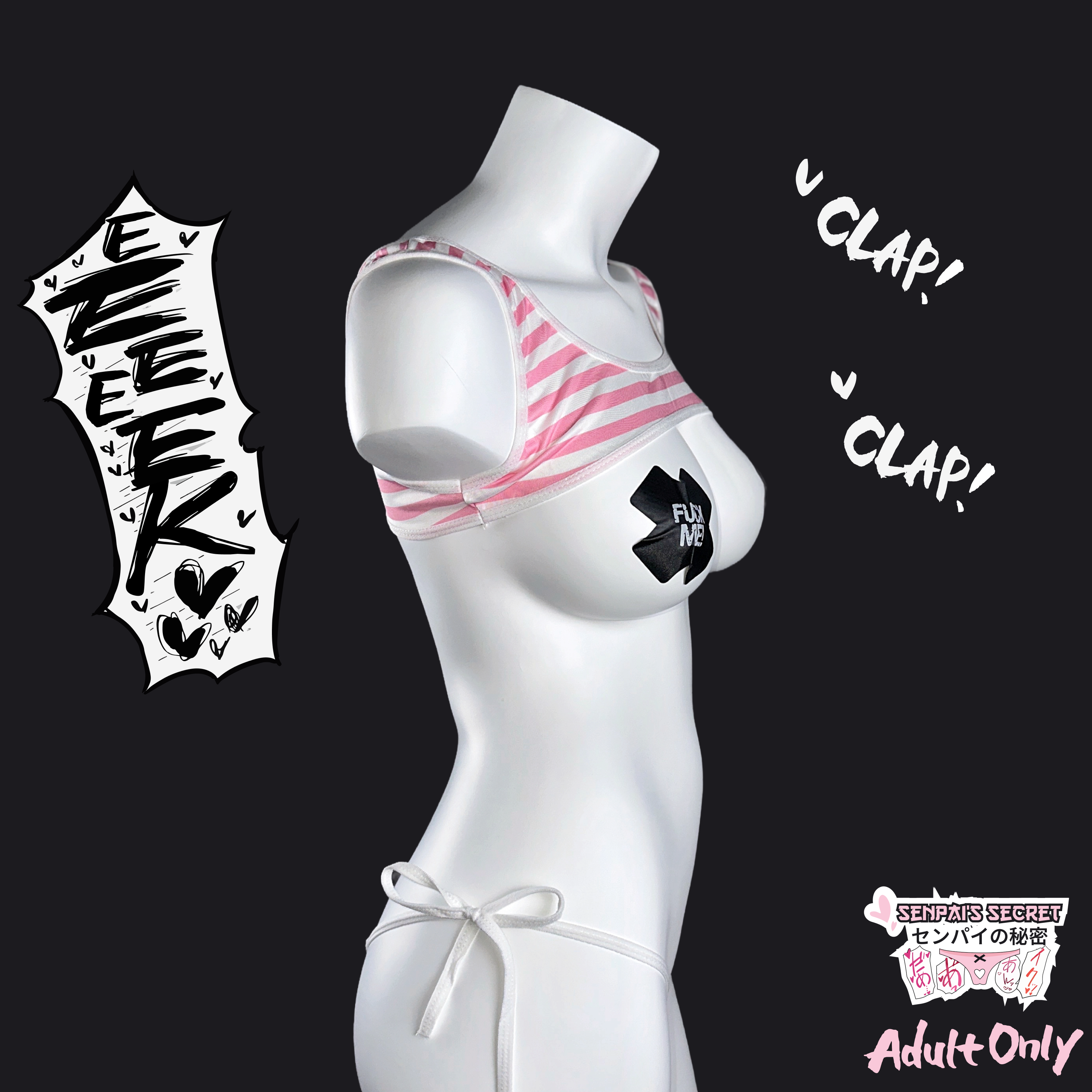 Senpai's Provocation Mesh Bikini Set